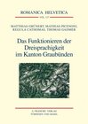 Buchcover Das Funktionieren der Dreisprachigkeit im Kanton Graubünden