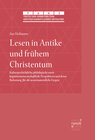 Buchcover Lesen in Antike und frühem Christentum