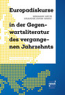 Buchcover Europadiskurse in der Gegenwartsliteratur des vergangenen Jahrzehnts