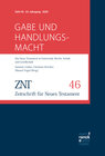 Buchcover ZNT - Zeitschrift für Neues Testament 23, 46 (2020)