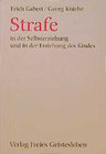 Buchcover Strafe in der Selbsterziehung und in der Erziehung des Kindes