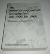 Buchcover Die anthroposophischen Zeitschriften 1903-1985