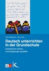 Buchcover Deutsch unterrichten in der Grundschule