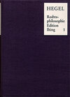 Buchcover Vorlesungen über Rechtsphilosophie 1818-1831 / 4 Bände