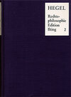 Buchcover Vorlesungen über Rechtsphilosophie 1818-1831 / Band 2