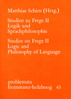 Buchcover Studien zu Frege / II