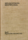 Buchcover Melanchthons Briefwechsel / Band 3: Regesten 2336-3420 (1540–1543)