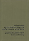 Buchcover Quaestiones super Priscianum minorem