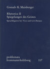 Buchcover Rhetorica II: Spiegelungen des Geistes. Sprachfiguren bei Vico und Lévi-Strauss