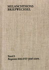 Buchcover Melanchthons Briefwechsel / Band 6: Regesten 5708-6690 (1550–1552)