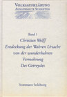 Buchcover Volksaufklärung - Ausgewählte Schriften / Band 1: Christian Wolff (1679–1754)
