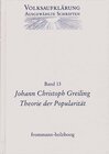 Buchcover Volksaufklärung - Ausgewählte Schriften / Band 13: Johann Christoph Greiling (1765–1840)