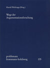 Buchcover Wege der Argumentationsforschung