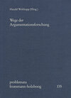 Buchcover Wege der Argumentationsforschung