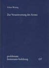 Buchcover Zur Verantwortung des Arztes