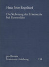 Buchcover Die Sicherung der Erkenntnis bei Parmenides