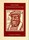Buchcover Zur Dramentechnik des Hans Sachs