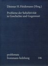 Buchcover Probleme der Subjektivität in Geschichte und Gegenwart