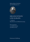 Buchcover Melanchthon und Europa