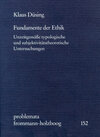 Buchcover Fundamente der Ethik