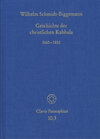 Buchcover Geschichte der christlichen Kabbala. Band 3
