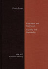 Buchcover Gleichheit und Gleichmaß. Equality and Equitability