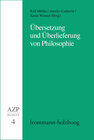 Buchcover Übersetzung und Überlieferung von Philosophie