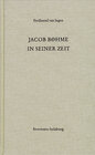 Buchcover Jacob Böhme in seiner Zeit
