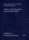 Buchcover Herder und die Klassische Deutsche Philosophie