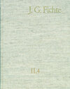 Buchcover Johann Gottlieb Fichte: Gesamtausgabe / Reihe II: Nachgelassene Schriften. Band 4: Nachgelassene Schriften zu Platners ›