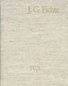 Buchcover Johann Gottlieb Fichte: Gesamtausgabe / Reihe IV: Kollegnachschriften. Band 3: Kollegnachschriften 1794–1799