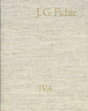 Buchcover Johann Gottlieb Fichte: Gesamtausgabe / Reihe IV: Kollegnachschriften. Band 4: Kollegnachschriften 1794–1799
