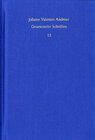 Buchcover Johann Valentin Andreae: Gesammelte Schriften / Band 13: Turris Babel sive judiciorum de Fraternitate Rosaceae Crucis ch