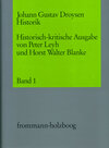 Buchcover Johann Gustav Droysen: Historik / Band 1
