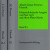 Buchcover Johann Gustav Droysen: Historik / Band 2,1-2