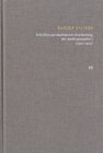 Buchcover Rudolf Steiner: Schriften. Kritische Ausgabe / Band 10: Schriften zur meditativen Erarbeitung der Anthroposophie I (1912