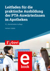 Buchcover Leitfaden für die praktische Ausbildung von PTA-AnwärterInnen in Apotheken