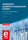 Buchcover Arbeitsbuch qualitative anorganische Analyse