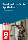 Buchcover Gesetzeskunde für Apotheker