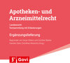 Buchcover Apotheken- und Arzneimittelrecht - Landesrecht Berlin 89. Ergänzungslieferung