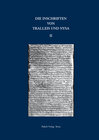 Buchcover Inschriften griechischer Städte aus Kleinasien Bd 36,2: Die Inschriften von Tralleis und Nysa