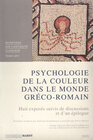 Buchcover Psychologie de la couleur dans le monde gréco-romain