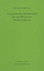 Buchcover Hilfsmittel / Verzeichnis der Handschriften mit den Werken des Hrabanus Maurus