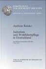 Buchcover Judentum und Wohlfahrtspflege in Deutschland