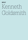 Buchcover Kenneth Goldsmith