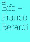 Buchcover Bifo - Franco Berardi