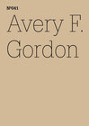 Buchcover Avery F. Gordon