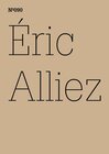 Buchcover Éric Alliez