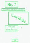 Buchcover Candide. Journal for Architectural Knowledge