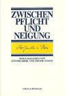 Buchcover Zwischen Pflicht und Neigung